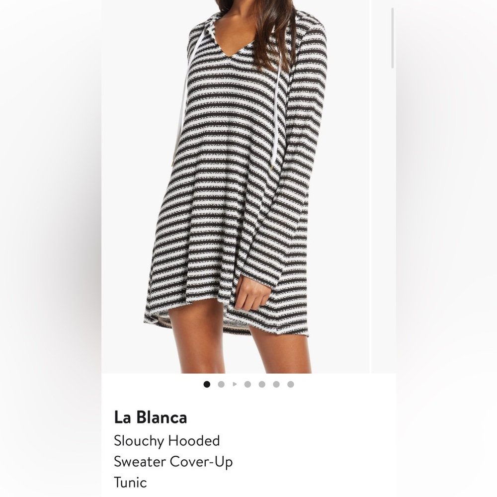 La Blanca Monochrome Striped cover up